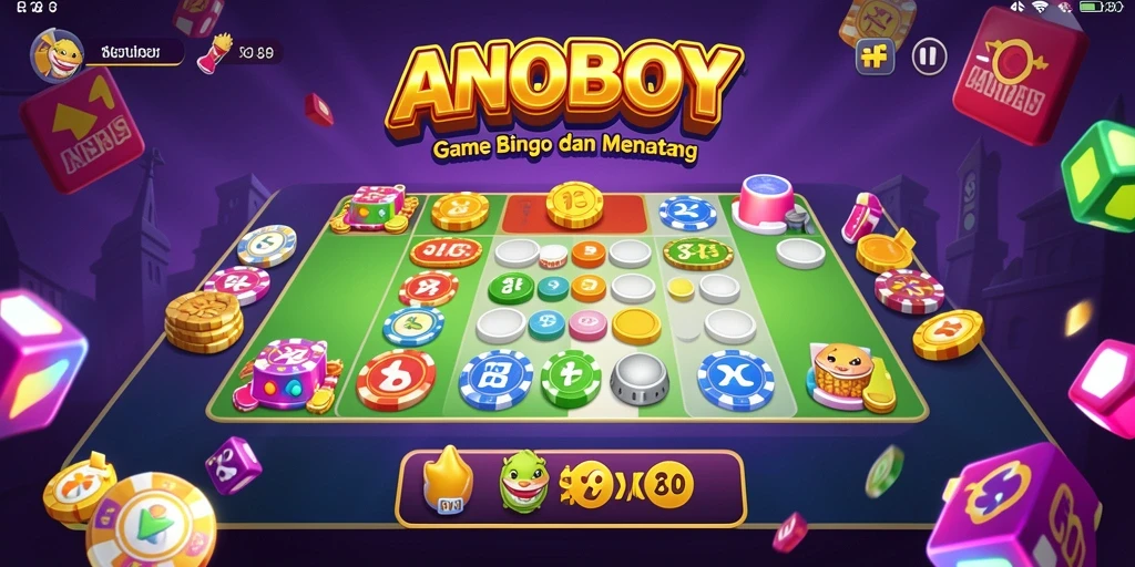 Tampilan gameplay Bingo ANOBOY yang menarik dan interaktif.