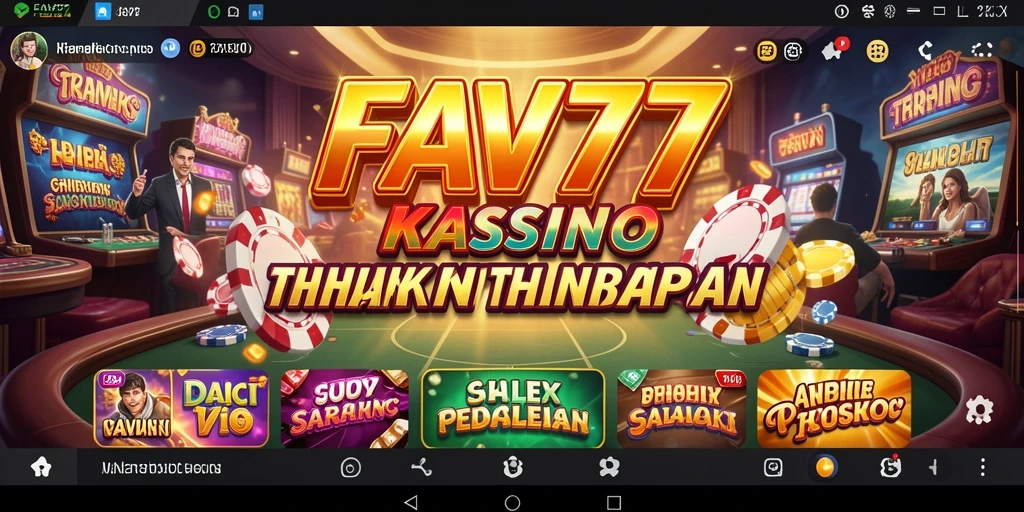 Tampilan seru gameplay Kasino FAV77 dengan berbagai permainan menarik.
