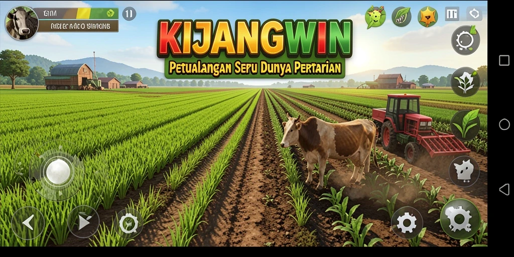 Tangkapan layar gameplay menunjukkan aktivitas bertani yang menyenangkan dan interaktif.