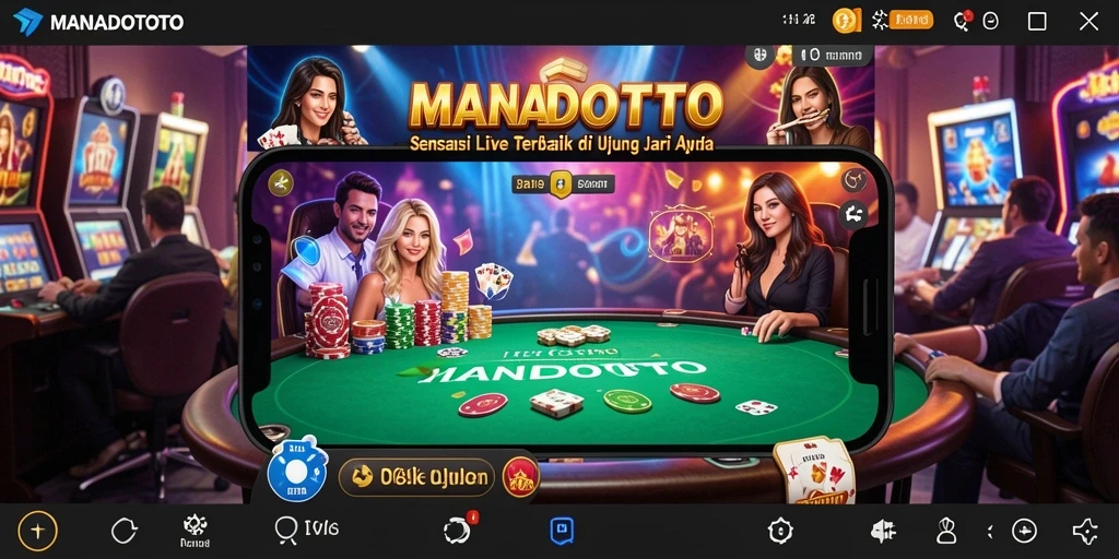 Tampilan menarik gameplay Live Casino di MANADOTOTO.