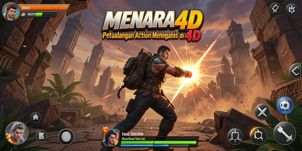 Tampilan karakter dalam aksi menakjubkan di MENARA4D.
