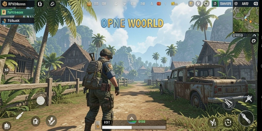 Tampilan gameplay RPVIP8 yang menakjubkan dalam dunia Open World.