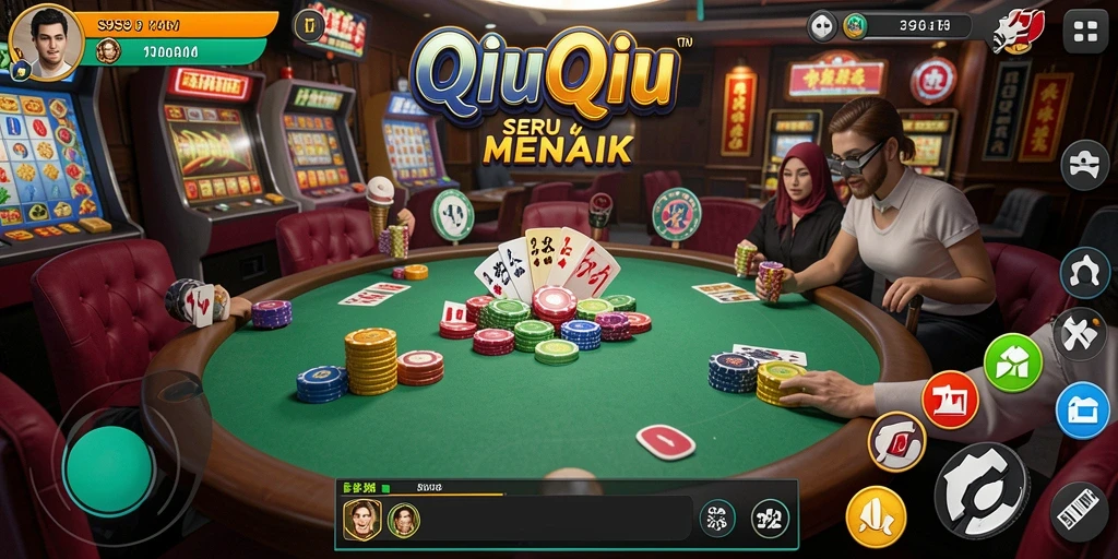 Tampilan gameplay seru dari S9S9 dengan pemain yang beradu strategi QiuQiu.