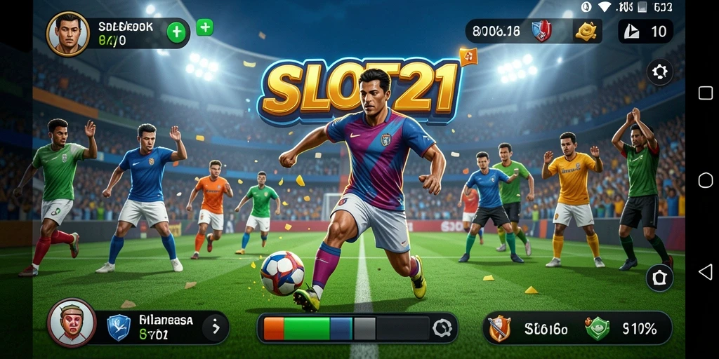 Tampilan menarik gameplay olahraga dalam SLOT21 yang seru dan kompetitif.