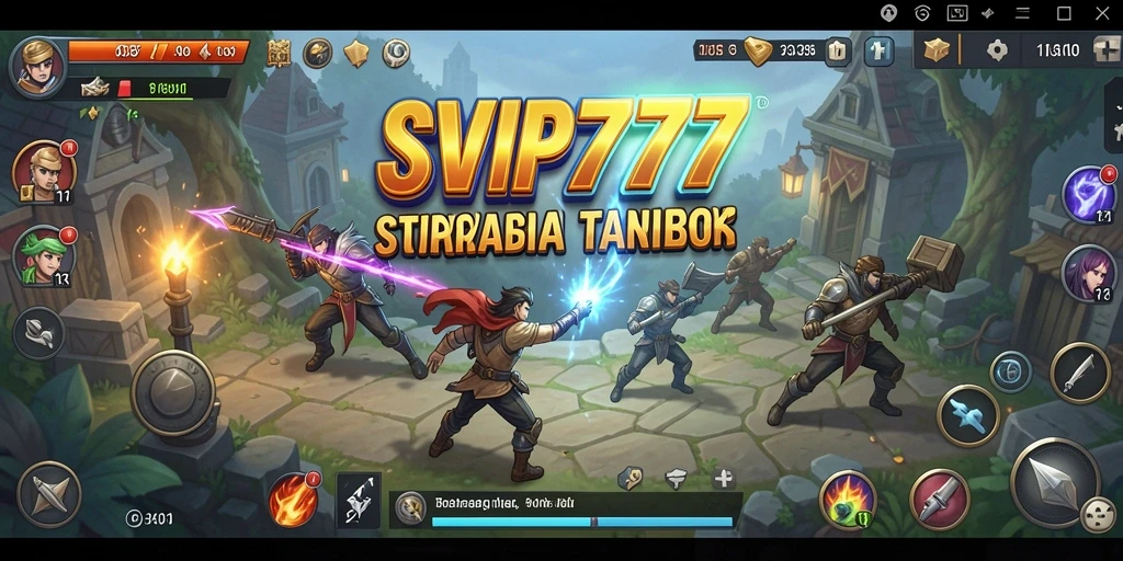 Screenshot utama SVIP777 menampilkan aksi strategi yang seru.